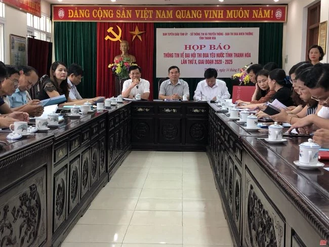 Họp báo thông tin về Đại hội thi đua yêu nước tỉnh Thanh Hóa lần thứ X 