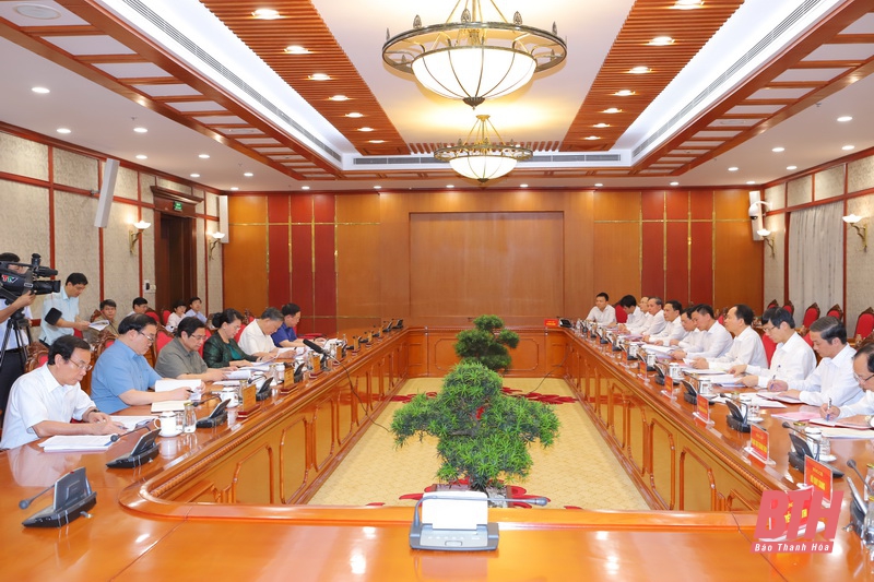 Bộ Chính trị duyệt phương án nhân sự và văn kiện Đại hội Đảng bộ tỉnh Thanh Hóa lần thứ XIX