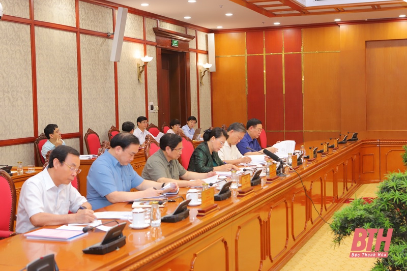 Bộ Chính trị duyệt phương án nhân sự và văn kiện Đại hội Đảng bộ tỉnh Thanh Hóa lần thứ XIX
