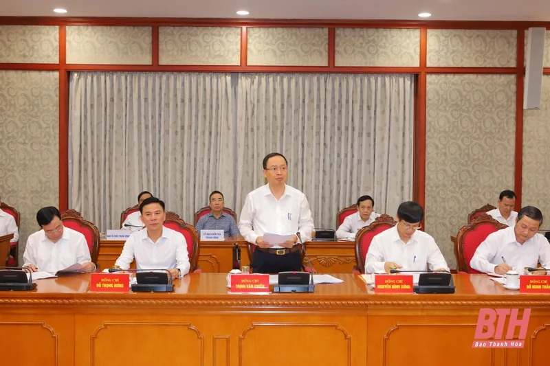 Bộ Chính trị duyệt phương án nhân sự và văn kiện Đại hội Đảng bộ tỉnh Thanh Hóa lần thứ XIX