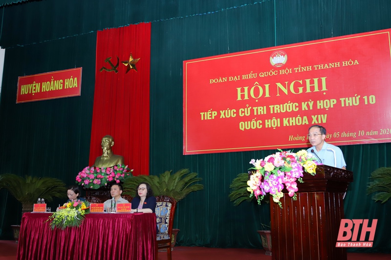 Đại biểu Quốc hội tiếp xúc cử tri huyện Hoằng Hóa