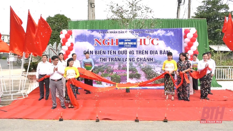 18 tuyến đường trên địa bàn thị trấn Lang Chánh được đặt tên