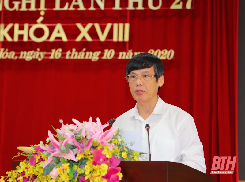 Ban Chấp hành Đảng bộ tỉnh Thanh Hóa cho ý kiến vào nhiều nội dung quan trọng liên quan đến Đại hội đại biểu Đảng bộ tỉnh lần thứ XIX