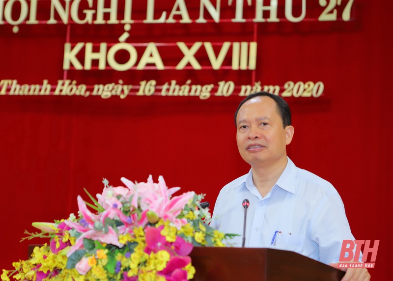 Ban Chấp hành Đảng bộ tỉnh Thanh Hóa cho ý kiến vào nhiều nội dung quan trọng liên quan đến Đại hội đại biểu Đảng bộ tỉnh lần thứ XIX