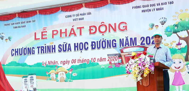 Tỉnh Hà Nam phát động chương trình Sữa học đường năm học 2020 - 2021