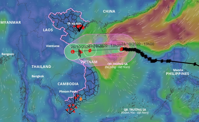 Bão số 8 giảm cấp, đổ bộ các tỉnh từ Hà Tĩnh đến Quảng Trị