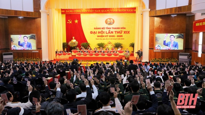 Bế mạc Đại hội đại biểu Đảng bộ tỉnh Thanh Hóa lần thứ XIX, nhiệm kỳ 2020 - 2025