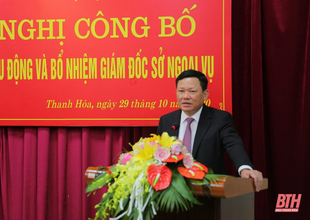 Sở Ngoại vụ Thanh Hóa có tân Giám đốc