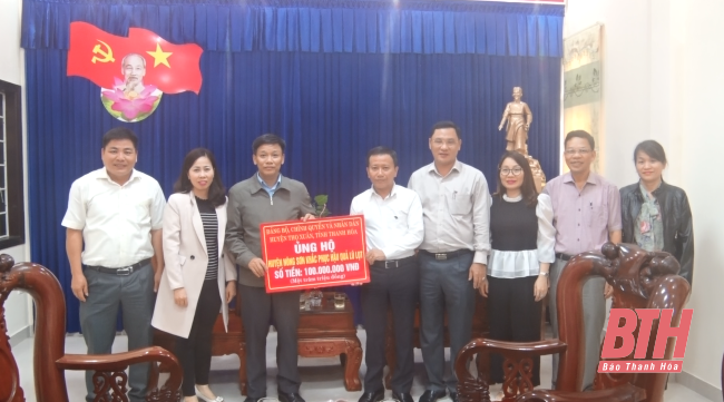 Huyện Thọ Xuân hỗ trợ các huyện Quế Sơn, Hiệp Đức, Nông Sơn (tỉnh Quảng Nam) khắc phục hậu quả lũ lụt