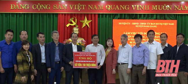 Huyện Ngọc Lặc ủng hộ hơn 1 tỷ đồng cho đồng bào bị lũ ở Quảng Nam