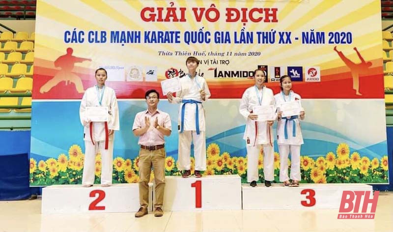 Thanh Hoá giành 7 huy chương tại Giải vô địch các CLB mạnh Karate quốc gia