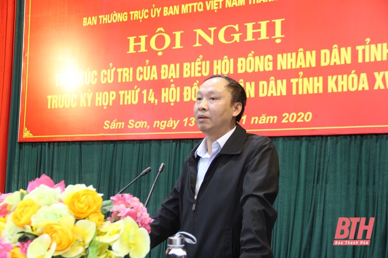Đại biểu HĐND tỉnh tiếp xúc cử tri TP Sầm Sơn