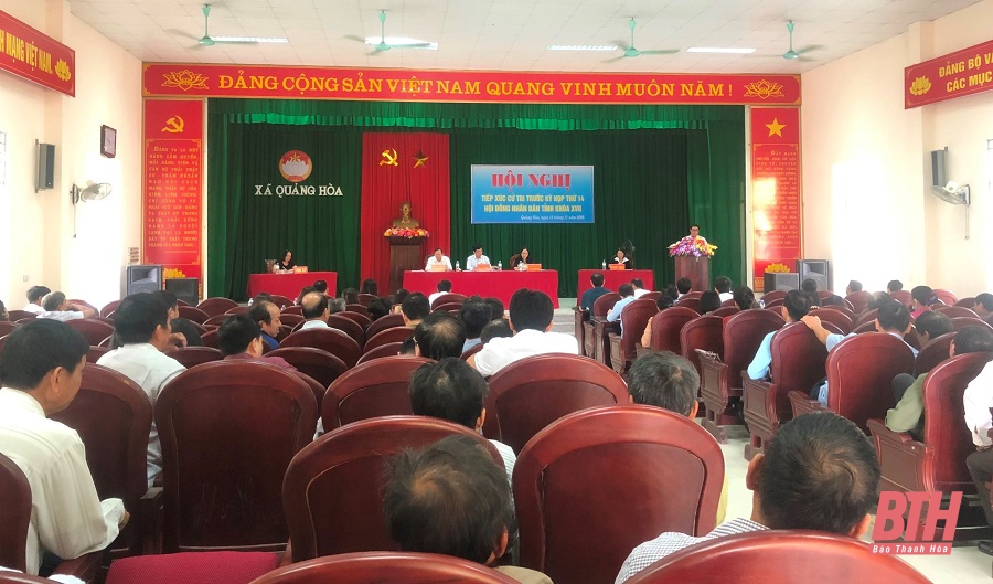 Tổ đại biểu HĐND tỉnh tiếp xúc cử tri huyện Quảng Xương