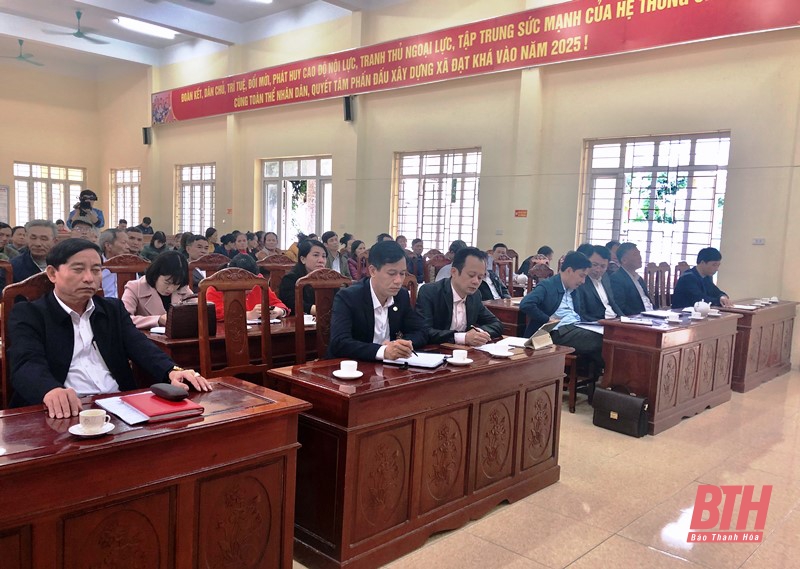 Tổ đại biểu HĐND tỉnh tiếp xúc cử tri huyện Thiệu Hóa