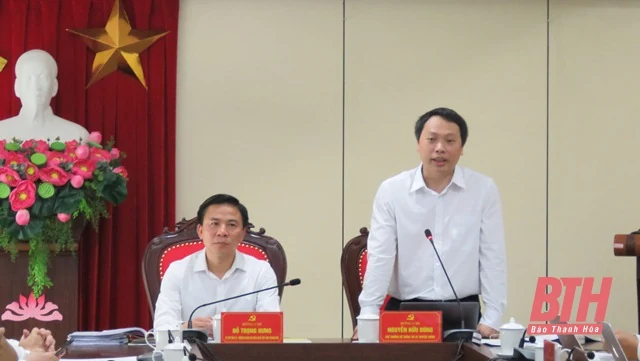 Đoàn công tác Bộ Thông tin và Truyền thông làm việc với Ban Thường vụ Thành uỷ TP Thanh Hoá