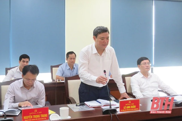 Đoàn công tác Bộ Thông tin và Truyền thông làm việc với Ban Thường vụ Thành uỷ TP Thanh Hoá