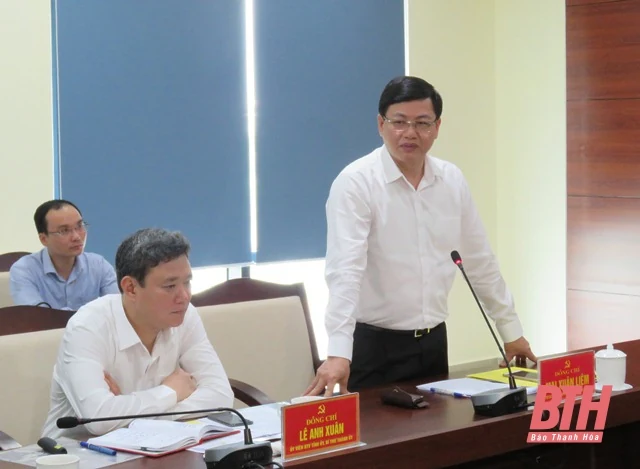 Đoàn công tác Bộ Thông tin và Truyền thông làm việc với Ban Thường vụ Thành uỷ TP Thanh Hoá