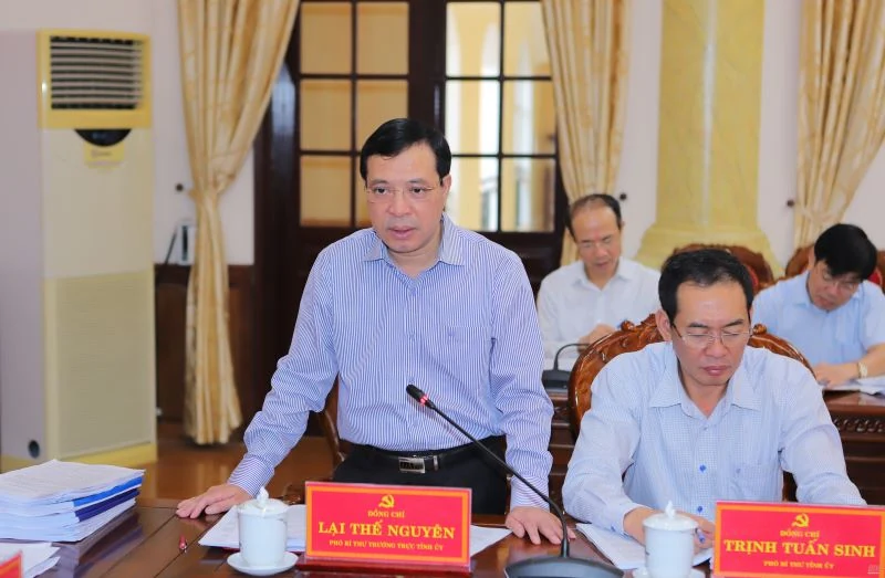 Ban Thường vụ Tỉnh ủy cho ý kiến vào kế hoạch đầu tư công năm 2021 và nhiều nội dung quan trọng khác