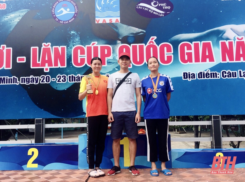 Đoàn Thanh Hoá thi đấu xuất sắc tại Giải bơi - lặn Cúp quốc gia 2020