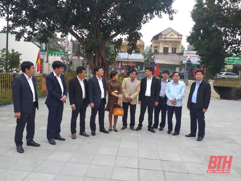 Khảo sát sát khu vực dự kiến thành lập thị trấn Quý Lộc và thị trấn Yên Lâm, huyện Yên Định