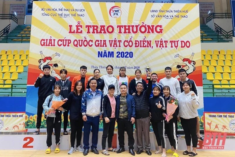 Thanh Hoá xếp thứ 3 toàn đoàn tại Giải cúp Quốc gia vật cổ điển, vật tự do