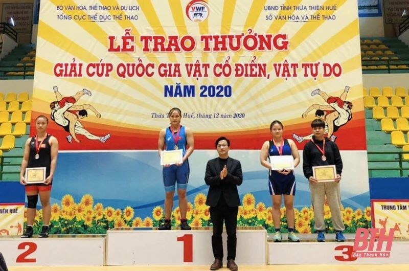 Thanh Hoá xếp thứ 3 toàn đoàn tại Giải cúp Quốc gia vật cổ điển, vật tự do
