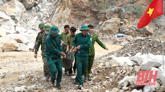 Bộ CHQS tỉnh Thanh Hóa tiêu hủy thành công quả bom nặng 250 kg
