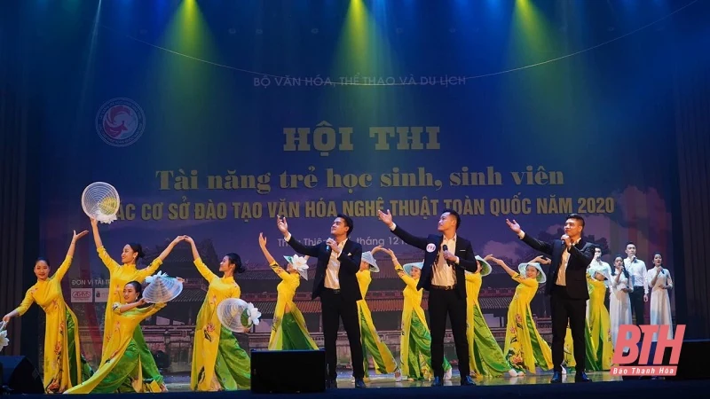 Sinh viên Trường ĐH Văn hóa, Thể thao và Du lịch Thanh Hóa đoạt giải cao tại Hội thi Tài năng trẻ học sinh, sinh viên các cơ sở đào tạo VHNT toàn quốc