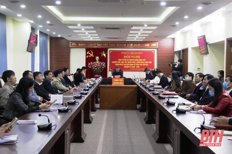 Học tập, quán triệt, triển khai thực hiện Nghị quyết Đại hội Đảng bộ tỉnh Thanh Hóa lần thứ XIX, nhiệm kỳ 2020- 2025