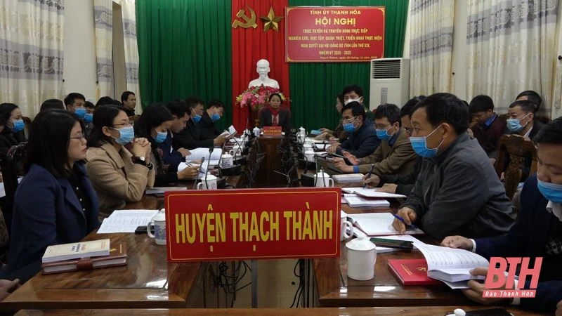 Học tập, quán triệt, triển khai thực hiện Nghị quyết Đại hội Đảng bộ tỉnh Thanh Hóa lần thứ XIX, nhiệm kỳ 2020- 2025