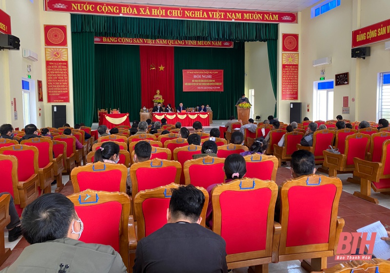 UBND huyện Thọ Xuân đối thoại với người dân về việc cấp giấy chứng nhận quyền sử dụng đất