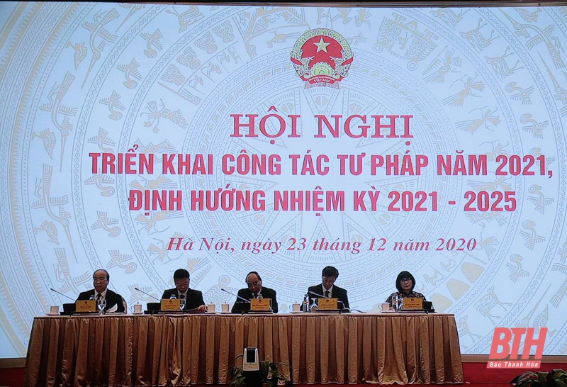 Hội nghị trực tuyến toàn quốc triển khai công tác tư pháp năm 2021, định hướng nhiệm kỳ 2021 - 2025