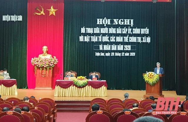 Đối thoại giữa lãnh đạo huyện Triệu Sơn và Nhân dân trên địa bàn