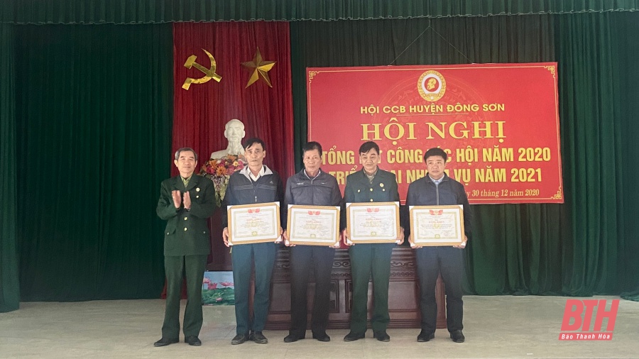 Hội Cựu chiến binh huyện Đông Sơn phấn đấu có 98% hội viên trở lên đạt cựu chiến binh gương mẫu