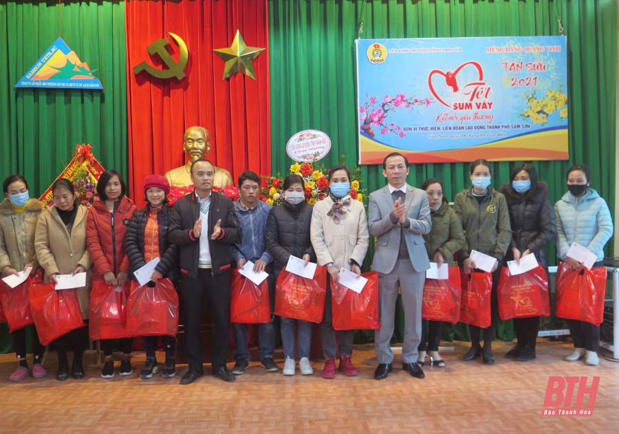 Liên đoàn Lao động TP Sầm Sơn tổ chức Chương trình “Tết sum vầy - kết nối yêu thương”