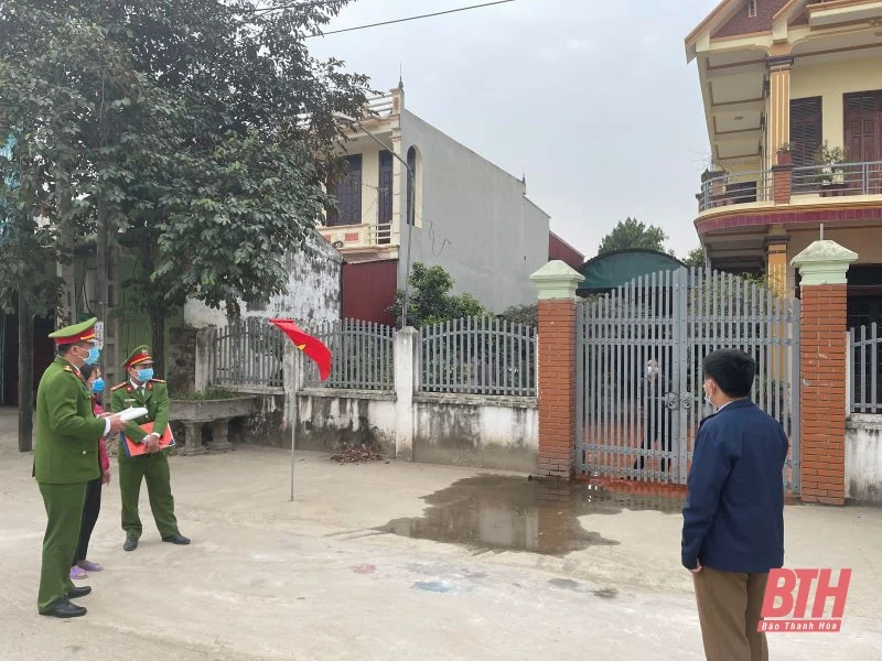 Công an Thanh Hóa tăng cường công tác quản lý người nhập cảnh, quản lý cư trú, phòng chống COVID-19