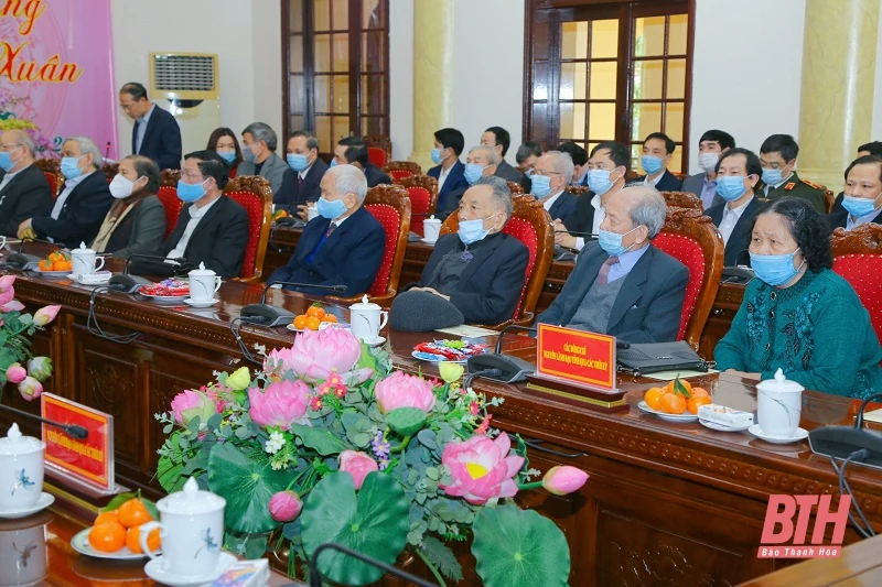 Gặp mặt các đồng chí nguyên lãnh đạo tỉnh, cán bộ lão thành cách mạng nhân dịp Tết Nguyên đán Tân Sửu 2021