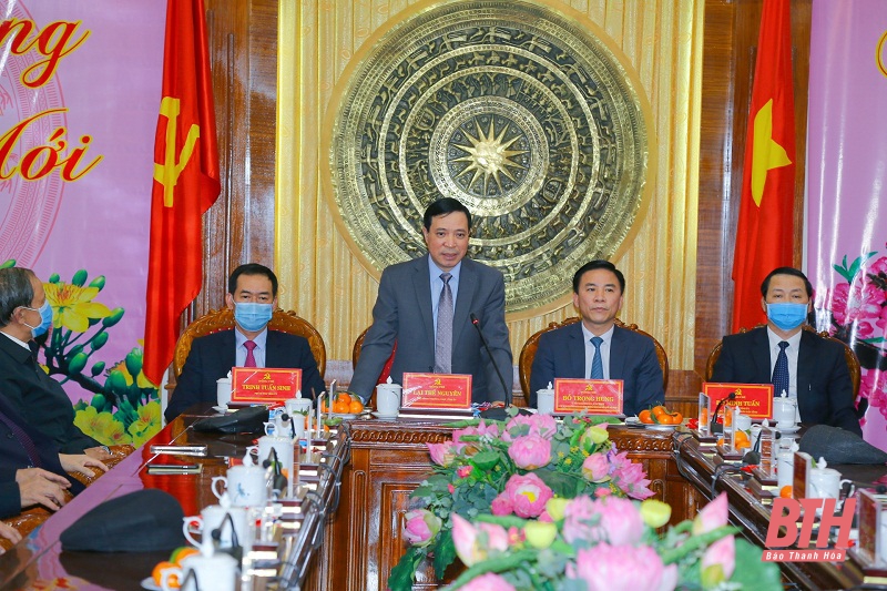 Gặp mặt các đồng chí nguyên lãnh đạo tỉnh, cán bộ lão thành cách mạng nhân dịp Tết Nguyên đán Tân Sửu 2021