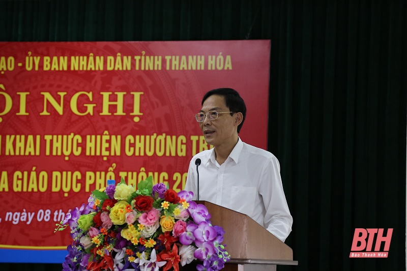 Thứ trưởng Bộ Giáo dục và Đào tạo Nguyễn Hữu Độ làm việc tại Thanh Hóa