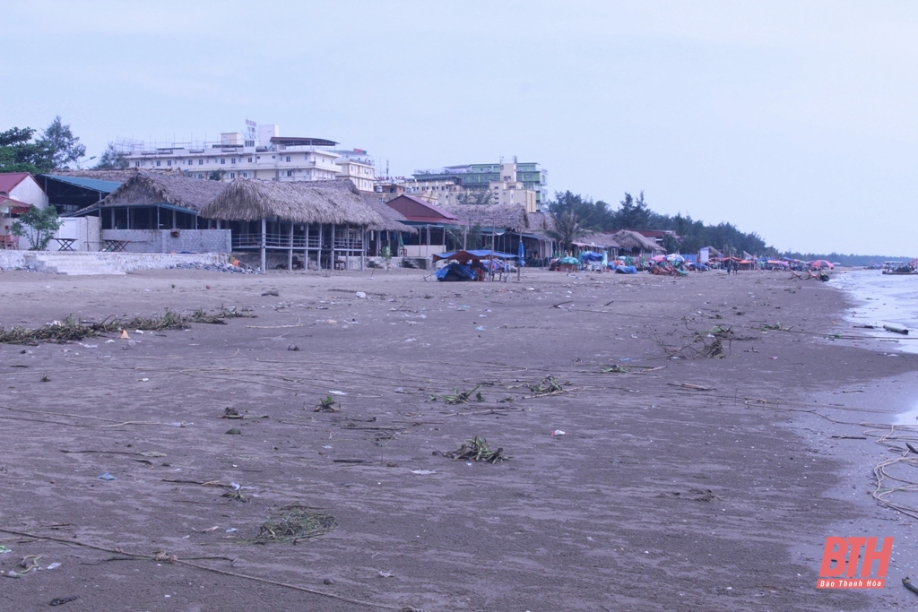 Thị xã Nghi Sơn hoàn thành việc giải phóng hàng quán khu vực ven biển và đẩy nhanh tiến độ thi công tuyến đường C-C3