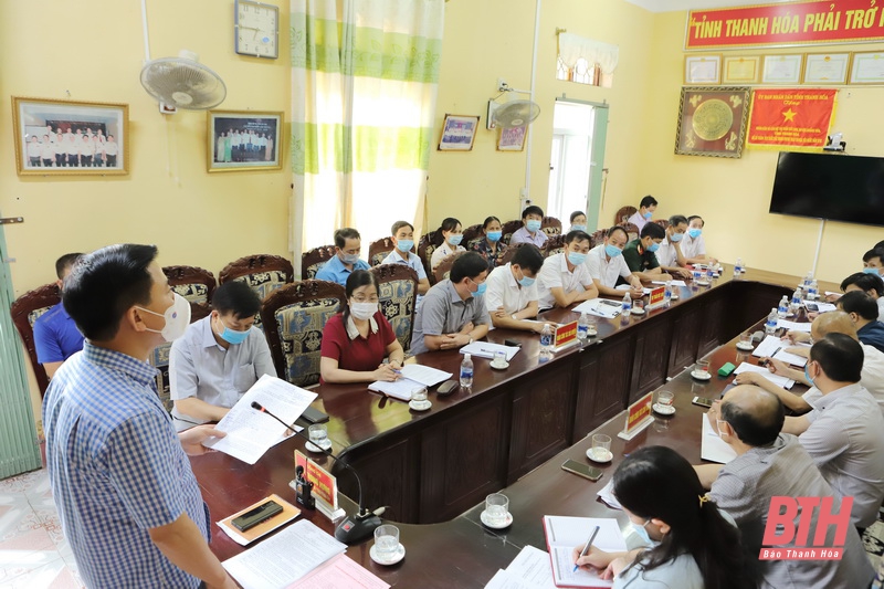 Đồng chí Bí thư Tỉnh ủy Đỗ Trọng Hưng kiểm tra, chỉ đạo công tác phòng, chống dịch COVID-19 tại huyện Hoằng Hóa