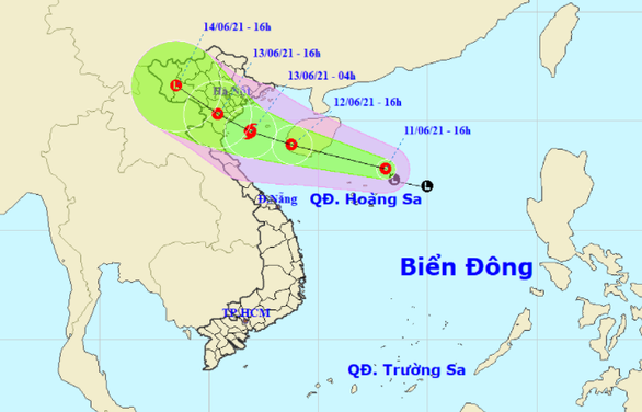 Công điện khẩn về việc ứng phó với áp thấp nhiệt đới trên biển Đông