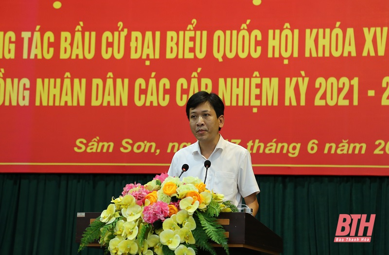 TP Sầm Sơn tổng kết công tác bầu cử đại biểu Quốc hội khóa XV và đại biểu HĐND các cấp nhiệm kỳ 2021-2026