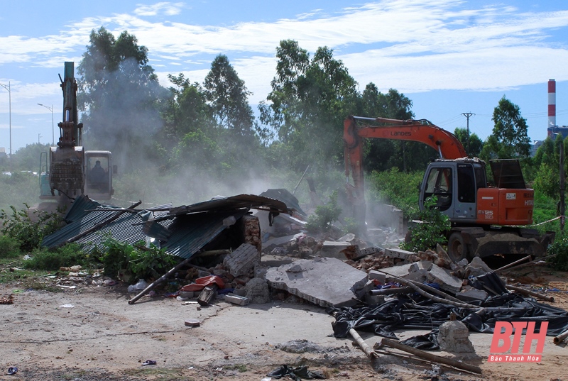 Thị xã Nghi Sơn quyết liệt cưỡng chế thu hồi đất phục vụ các dự án
