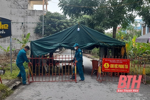 Thị xã Nghi Sơn phong tỏa tạm thời 5 cụm dân cư