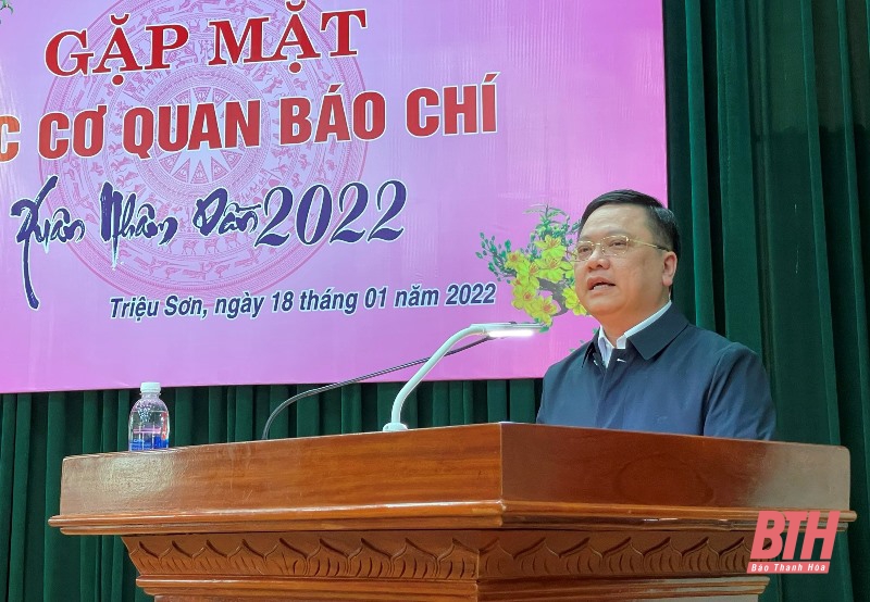 Huyện Triệu Sơn gặp mặt báo chí nhân dịp Xuân Nhâm Dần 2022