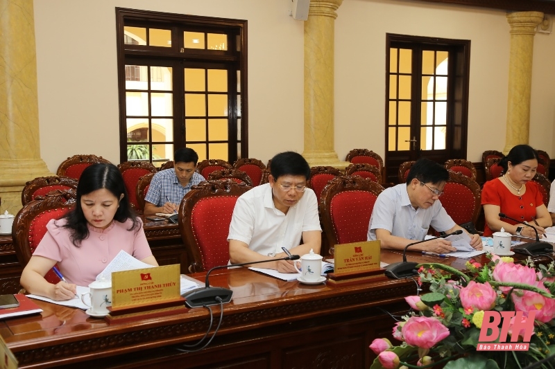 Thường trực Tỉnh ủy duyệt nội dung, chương trình Đại hội đại biểu Hội Chữ thập đỏ tỉnh Thanh Hóa lần thứ X, nhiệm kỳ 2022-2027