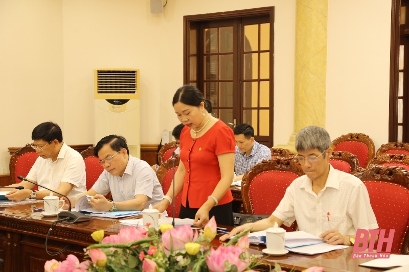 Thường trực Tỉnh ủy duyệt nội dung, chương trình Đại hội đại biểu Hội Chữ thập đỏ tỉnh Thanh Hóa lần thứ X, nhiệm kỳ 2022-2027