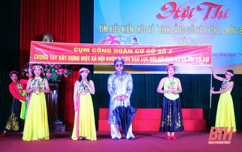 LĐLĐ huyện Hoằng Hóa tổ chức Hội thi tìm hiểu kiến thức về “Bình đẳng giới và phòng, chống bạo lực gia đình”