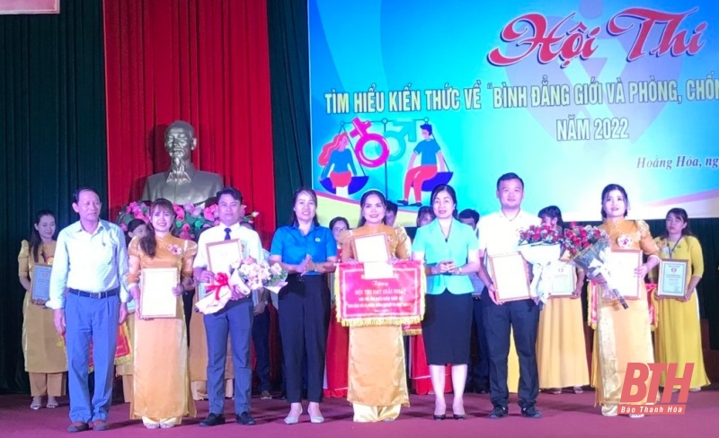 LĐLĐ huyện Hoằng Hóa tổ chức Hội thi tìm hiểu kiến thức về “Bình đẳng giới và phòng, chống bạo lực gia đình”
